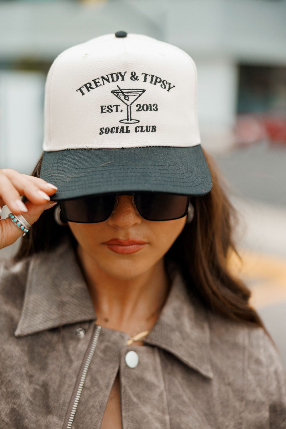 Trendy & Tipsy Social Club Trucker Hat