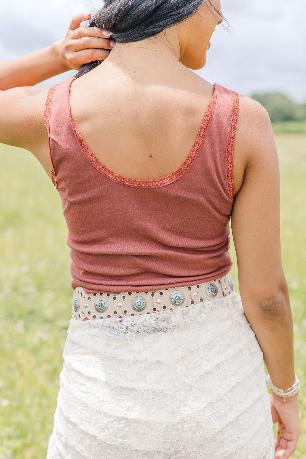 Smooth as Tennessee Whiskey Lace Tank